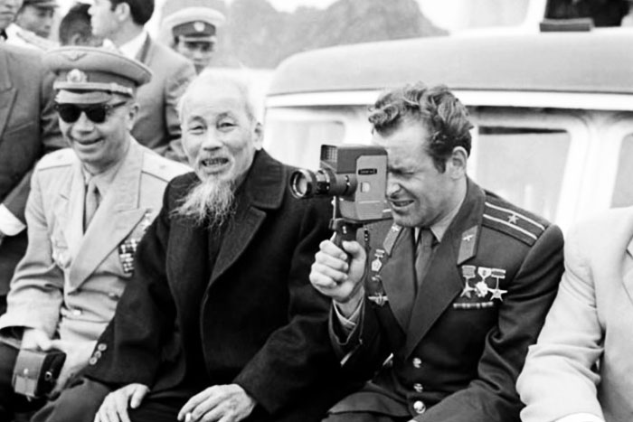 Ho Chi Minh with Titov on his visit to Vietnam